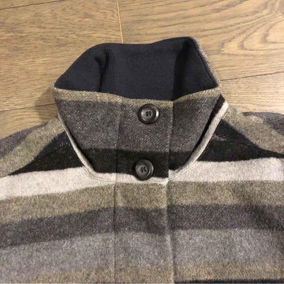 PrAna Women’s Wool Blend Lily Striped Jacket. Sz Medium Coal. Gently Worn - Picture 3 of 16